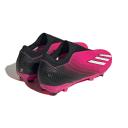 Adidas x Speedportal.3 Laceless FG Firm Ground Soccer Cleats Pink/Metallic/Black - Size 10.5