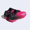 Adidas x Speedportal.3 Laceless FG Firm Ground Soccer Cleats Pink/Metallic/Black - Size 8
