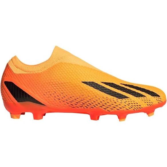 adidas-X Speedportal.3 Laceless Firm Ground Boots-Unisex-Solar Gold / Core Black / Team Solar Orange-M 8.5 / W 9.5