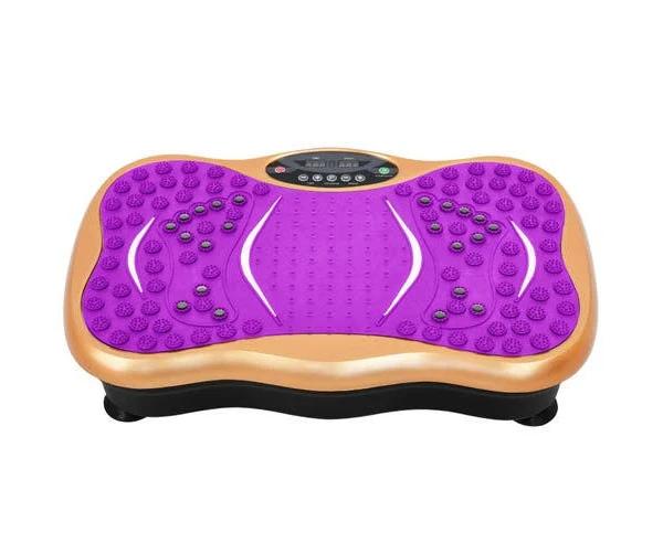 Advwin Vibration Machine Whole Body Workout Vibration Plate Exercise Machine Home Gym Fitness Equipment - Purple & Gold