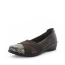 Aerocushion Marlise Memory Foam Sock Flexible Outsole Lightweight Flat Shoe - Brown/Metallic AU Size 10 - AfterPay & zipPay Available