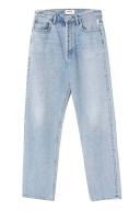 AGOLDE '90s Pinch Waist High-Rise Straight-Leg Organic Jeans - Women - Light Denim Jeans - XXL