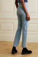 AGOLDE '90s Pinch Waist High-Rise Straight-Leg Organic Jeans - Women - Light Denim Jeans - XXL