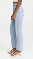 AGOLDE '90s Pinch Waist High-Rise Straight-Leg Organic Jeans - Women - Light Denim Jeans - XXL