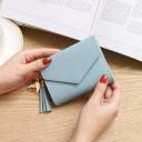 Ainvoev Tassel Women Wallet For Credit Cards Small Luxury Brand Leather Short Womens Wallets and Purses Carteira Feminin