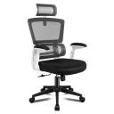 ALFORDSON Mesh Office Chair Ergonomic Computer Seat Black & White - Earn Everyday Rewards, Afterpay Available