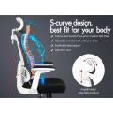 ALFORDSON Mesh Office Chair Ergonomic Computer Seat Black & White - Earn Everyday Rewards, Afterpay Available