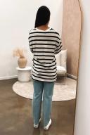 All about Eve - Womens T-shirts - Clifford L/S Stripe Tee Black