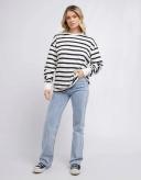 All about Eve - Womens T-shirts - Clifford L/S Stripe Tee Black