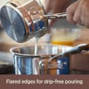 All-Clad 6203 SS Copper Core 5-Ply Bonded Dishwasher Safe Saucepan With Lid/Cookware, 3-Quart, Silver