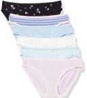 Amazon Essentials Womens WAE90087FL18 Cotton Stretch Bikini Panty, 10-Pack Bikini Style Underwear