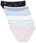 Amazon Essentials Womens WAE90087FL18 Cotton Stretch Bikini Panty, 10-Pack Bikini Style Underwear