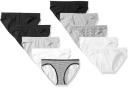 Amazon Essentials Womens WAE90087FL18 Cotton Stretch Bikini Panty, 10-Pack Bikini Style Underwear
