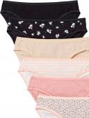 Amazon Essentials Womens WAE90087FL18 Cotton Stretch Bikini Panty, 10-Pack Bikini Style Underwear