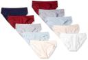 Amazon Essentials Womens WAE90087FL18 Cotton Stretch Bikini Panty, 10-Pack Bikini Style Underwear