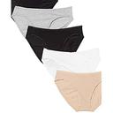 Amazon Essentials Womens WAE90087FL18 Cotton Stretch Bikini Panty, 10-Pack Bikini Style Underwear