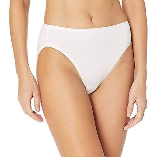 Amazon Essentials Womens WAE90091FL18 Standard Cotton Stretch Hi-Cut Brief Panty, 6-Pack Bikini Style Underwear - Multi