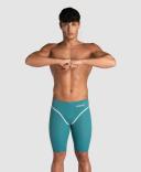 Arena Men's Powerskin Carbon Core FX SL Limited Edition Jammer Tech Suit Swimsuit - Calypso Bay | Elastane/Polyamide - Swimoutlet.com