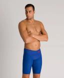 Arena Men's Powerskin Carbon Glide Jammer Tech Suit Swimsuit - Ocean Blue | Elastane/Polyamide - Swimoutlet.com