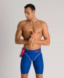 Arena Men's Powerskin Carbon Glide Jammer Tech Suit Swimsuit - Ocean Blue | Elastane/Polyamide - Swimoutlet.com