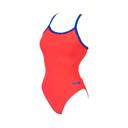 Arena Women's Challenge Back One Piece Swimsuit - Navy/Metallic Silver | Polyester - Swimoutlet.com
