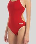 Arena Women's Challenge Back One Piece Swimsuit - Navy/Metallic Silver | Polyester - Swimoutlet.com