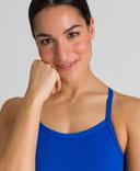 Arena Women's Challenge Back One Piece Swimsuit - Royal/Metallic Silver | Polyester - Swimoutlet.com