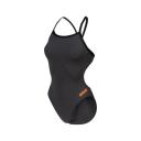Arena Women's Solid Challenge Back One Piece Swimsuit - Nespola/Asphalt | Polyester - Swimoutlet.com