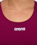 Arena Women's Solid Challenge Back One Piece Swimsuit - Red Fandango/White | Polyester - Swimoutlet.com
