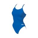 Arena Women's Solid Maxlife Light Drop Back One Piece Swimsuit - Shark/Black | Polyester - Swimoutlet.com