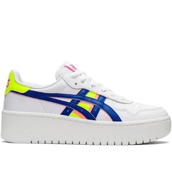 ASICS Women's Japan S Platform (Detail Manipulation) - Sportstyle Sneakers - White/Asics Blue 9.5