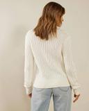 Atmos&Here - Women's White Jumpers - Hazel Wool Blend Cable Knit Jumper - Size 14 at The Iconic