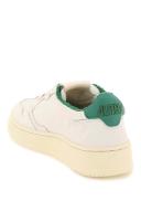 Autry Woman Leather medalist low sneakers White,Green 38 Solid colour,Monogram Leather