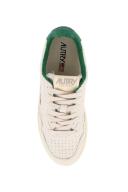 Autry Woman Leather medalist low sneakers White,Green 38 Solid colour,Monogram Leather