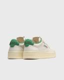 Autry Woman Leather medalist low sneakers White,Green 41 Solid colour,Monogram Leather