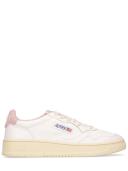Autry Woman Leather medalist low sneakers White,Pink 39 Solid colour,Monogram Leather