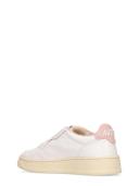 Autry Woman Leather medalist low sneakers White,Pink 39 Solid colour,Monogram Leather