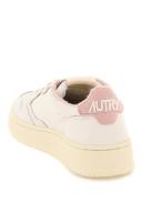 Autry Woman Leather medalist low sneakers White,Pink 39 Solid colour,Monogram Leather