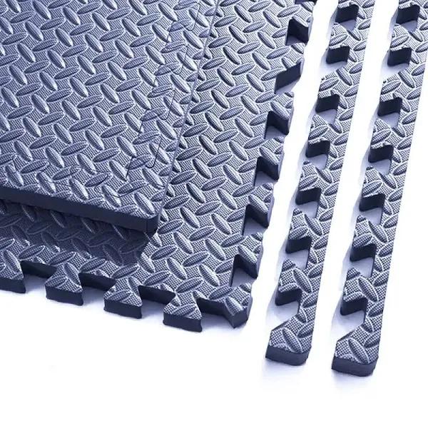 BabiesMart Baby Play Mat Safe Foam Mat Large 60 x 60 x 1.2 cm Puzzle Tiles Dark Blue / 4 Squares of 60 x 60 x 1.2 cm (Total 120 x 120 x 1.2 cm)