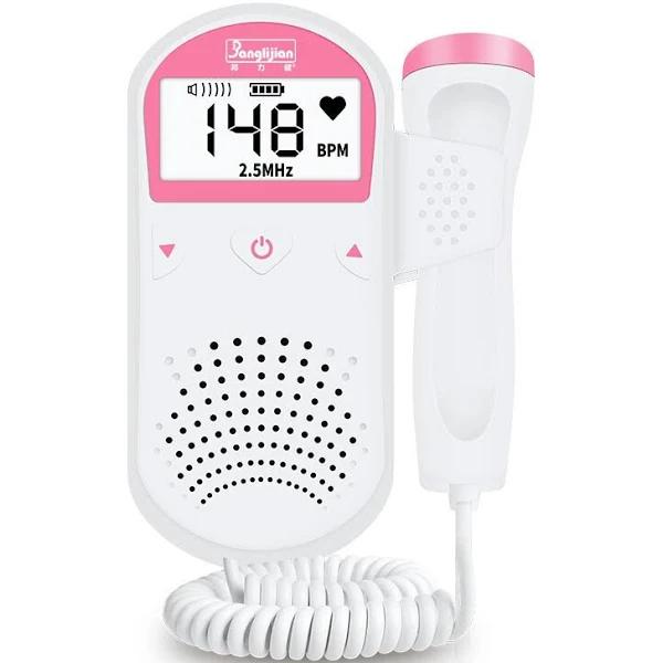 Baby Monitor Fetal Doppler Ultrasound Fetus Doppler Detector Household Portable Sonar Doppler For Pregnant 2.5MHz No Radiation