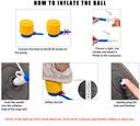 Balancefrom Anti-Burst and Slip Resistant Exercise Ball Yoga Ball Fitness Ball Birthing Ball with Quick Pump, 2,000-Pound Capacity 68-75cm, XL, Gray