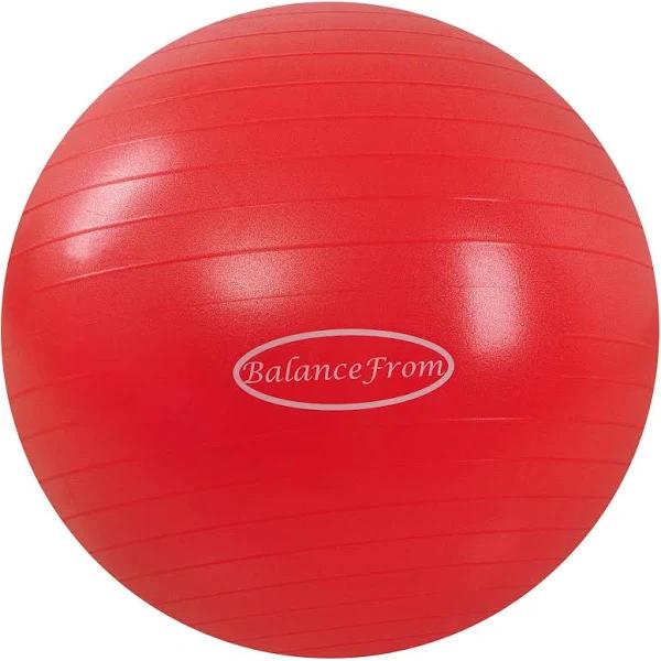 BalanceFrom Anti-burst and Slip Resistant Exercise Ball Yoga Ball Fitness Ball Birthing Ball with Quick Pump, 910kg Capacity | Exercise & Fitness