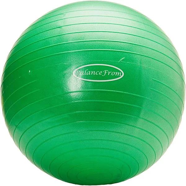 BalanceFrom Anti-burst and Slip Resistant Exercise Ball Yoga Ball Fitness Ball Birthing Ball with Quick Pump, 910kg Capacity | Exercise & Fitness