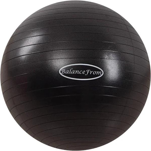 BalanceFrom Anti-burst and Slip Resistant Exercise Ball Yoga Ball Fitness Ball Birthing Ball with Quick Pump, 910kg Capacity | Exercise & Fitness