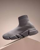Balenciaga Speed 2.0 Monocolor Recycled Knit Sneaker - Green - Man - 12 - Polyester & Elastane