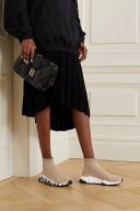 Balenciaga Speed Logo-Print Stretch-knit High-Top Sneakers - Women - Beige Sneakers - IT35