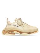 Balenciaga Triple S Clear Sole Logo-Embroidered Faux Leather and Mesh Sneakers - Women - Green Sneakers - IT37
