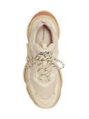 Balenciaga Triple S Clear Sole Sneaker - Grey & Silver - Woman - 41 - Polyester & Polyurethane