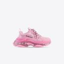 Balenciaga Triple S Logo-Embroidered Distressed Leather, Nubuck and Mesh Sneakers - Women - Pink Sneakers - IT37