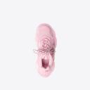 Balenciaga Triple S Logo-Embroidered Distressed Leather, Nubuck and Mesh Sneakers - Women - Pink Sneakers - IT38